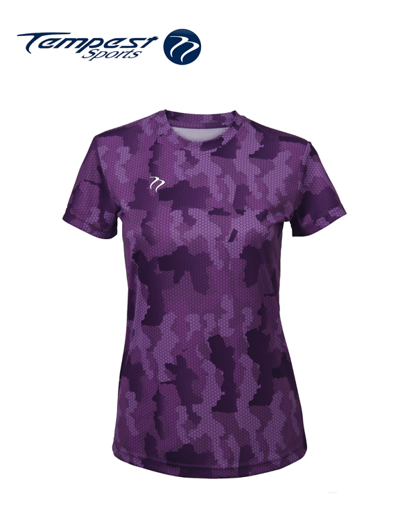 Tempest Tour Purple Womens Camo T